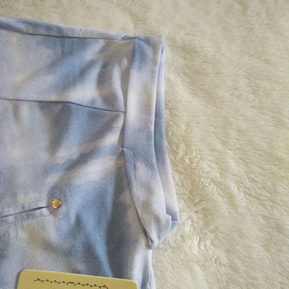 Flower🌻 & Feather🕊️ Tie Dye☮️ Blouse - NWT - Picture 5 of 13